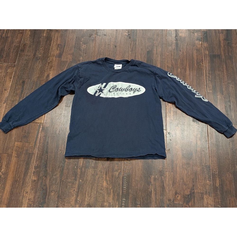 Vintage Dallas Cowboys Shirt Youth Large 14/16‎ NFL Long Sleeve Made USA 90s
